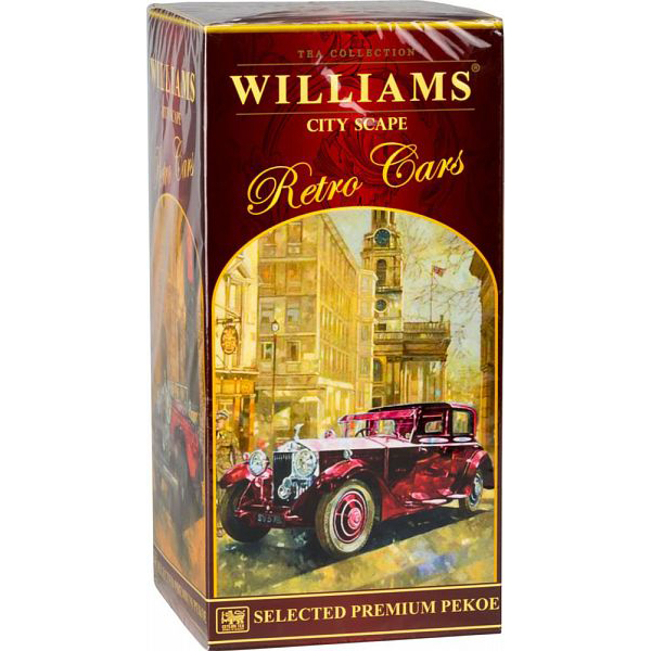 фото Чай черный williams коллекция retro cars city scape 250 г