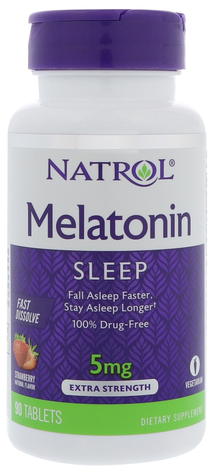 фото Добавка для сна natrol melatonin 90 табл. клубника