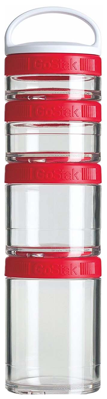 

Банка BlenderBottle GoStak Starter 4 кам. 150 мл красный, GoStak Starter