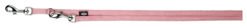 фото Поводок-перестежка для собак trixie premium xs, розовый, 10мм х 2м