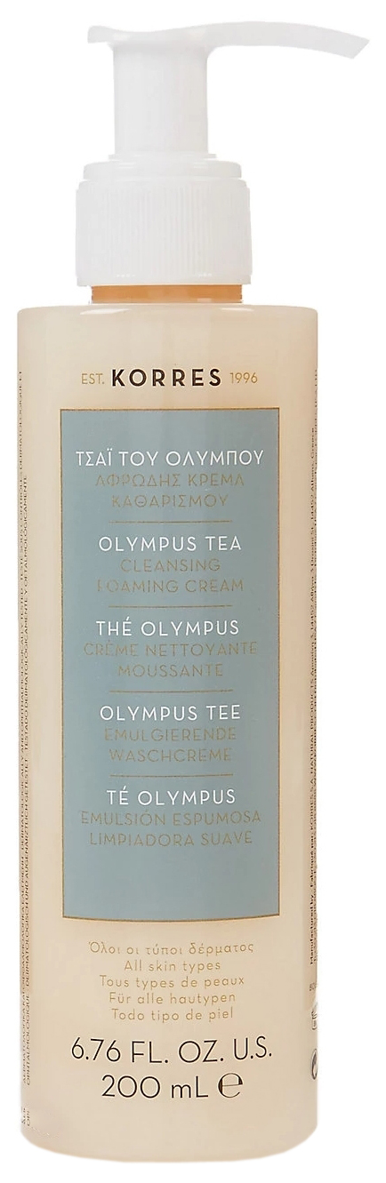 

Гель для умывания Korres Olympus Tea Cleansing Foaming Cream 200 мл, Olympus Tea Cleansing Foaming Cream