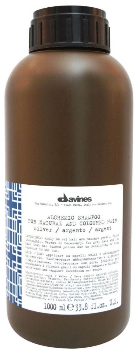 Шампунь Davines Alchemic For Natural and Coloured Hair Silver 1 л