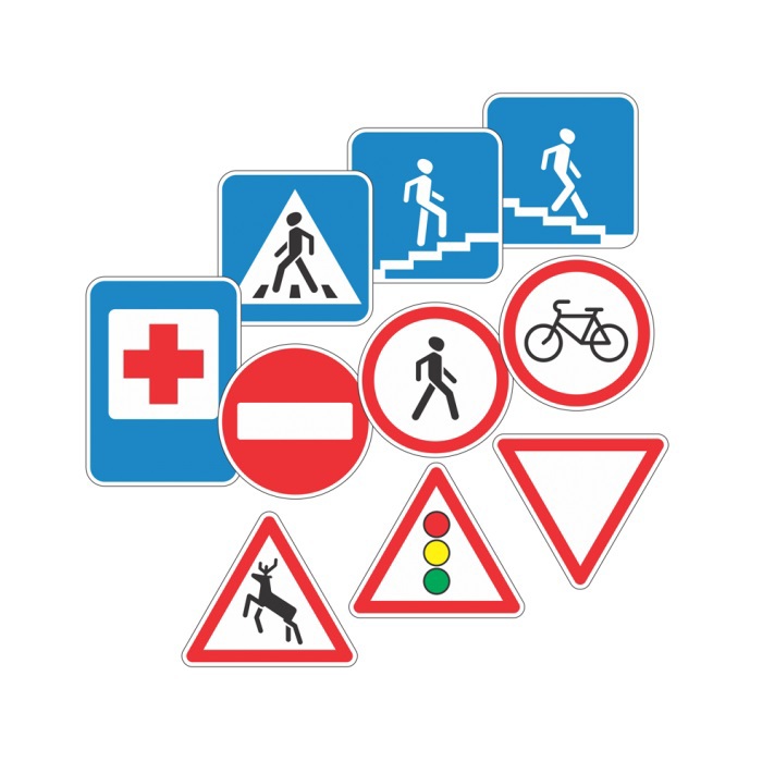 Игровой набор Теремок Дорожные знаки Азбука пешехода
