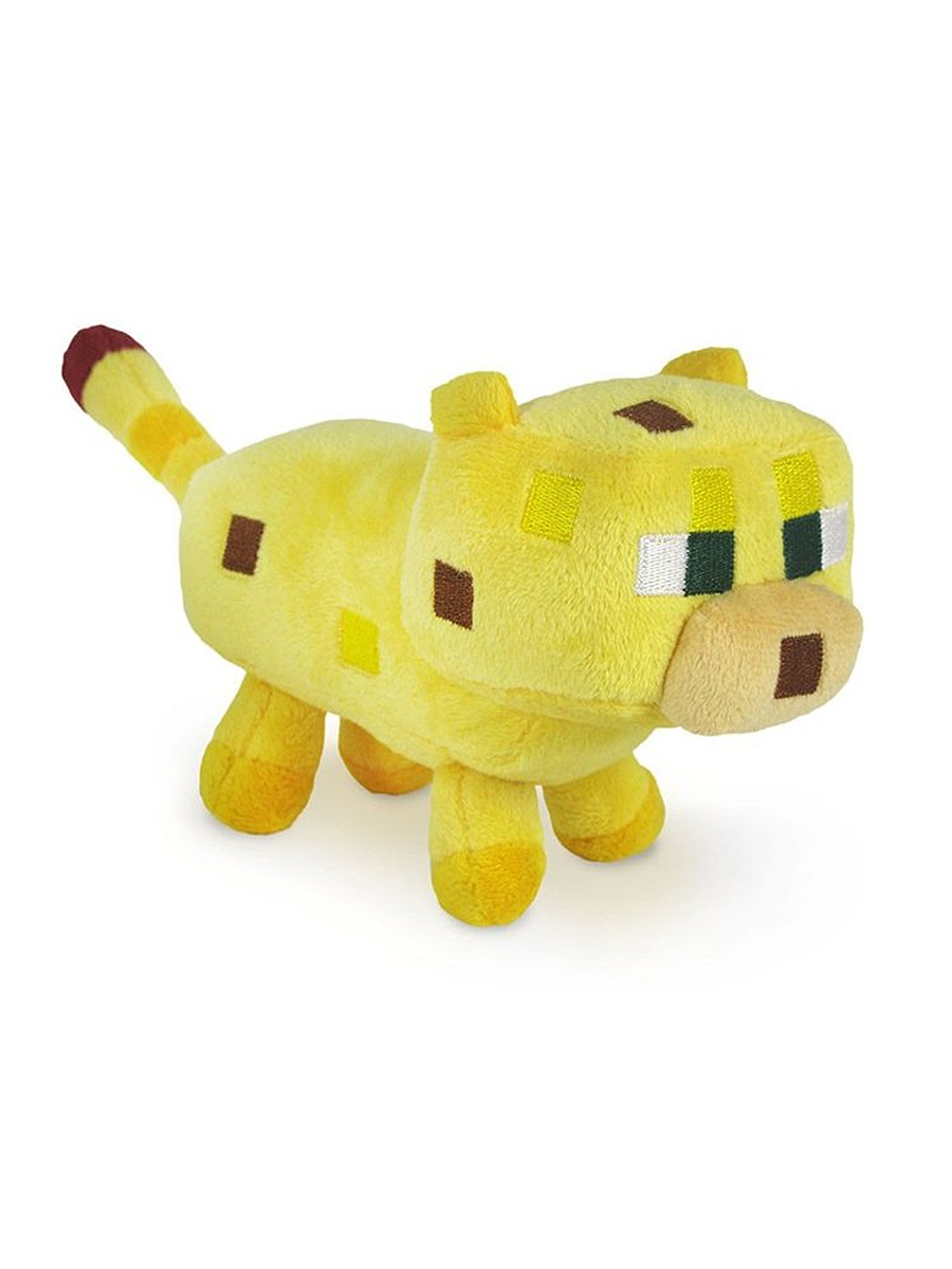 фото Мягкая игрушка minecraft ocelot детеныш оцелота 18см jazwares