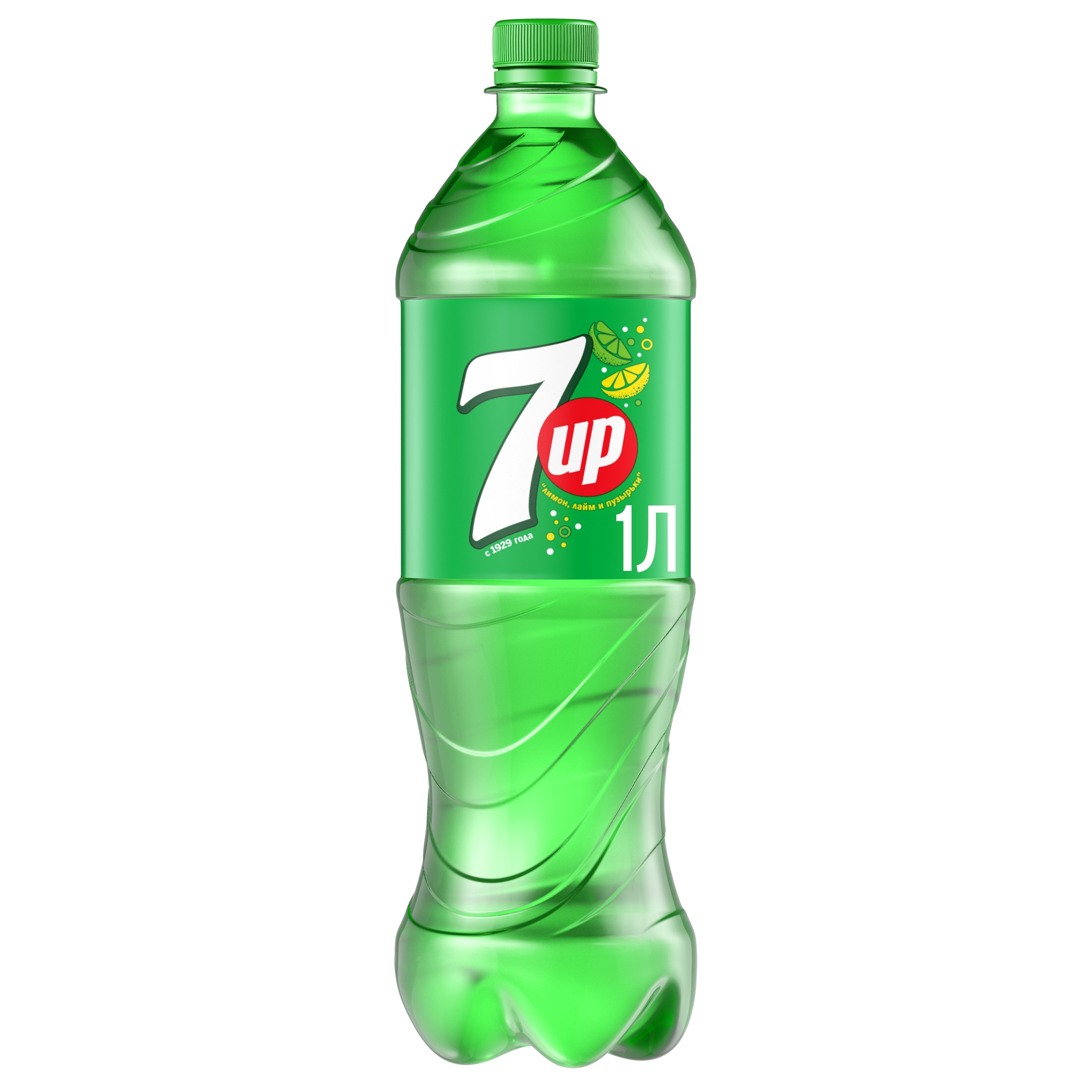 Напиток 7Up сильногазированный лимон и лайм 1 л