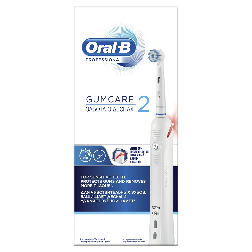 фото Зубная щетка электрическая braun oral-b professional gumcare 2 d501.523.2