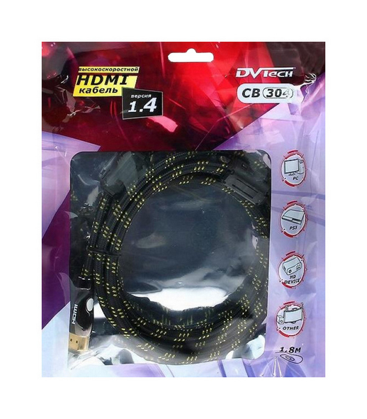 Кабель Artplays HDMI - HDMI, 1,8м Black (СВ304)