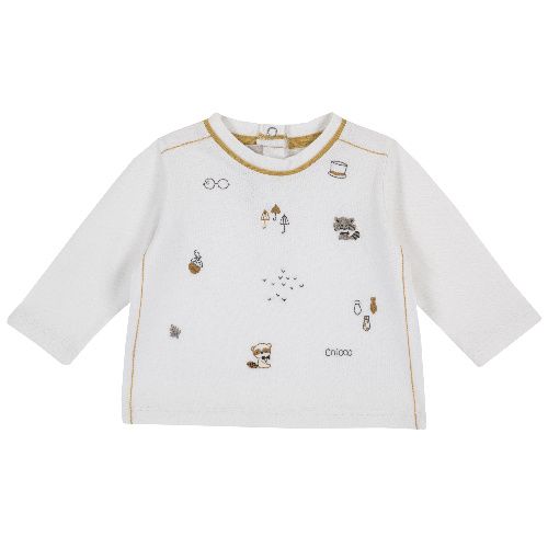 

Лонгслив Chicco для мальчиков р.86 цв.белый, 9006744