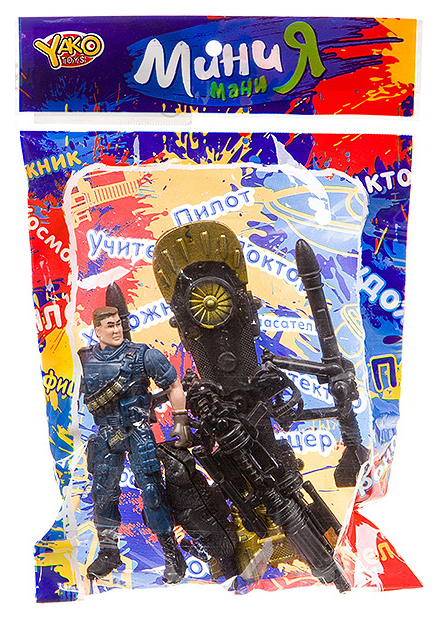 фото Набор игровой военный yako toys с полицейским собакой и оружием минимания m7595-1