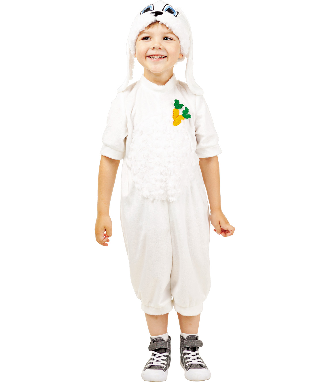 Карнавальный костюм Batik 903 к-17 Зайчик, белый, 104