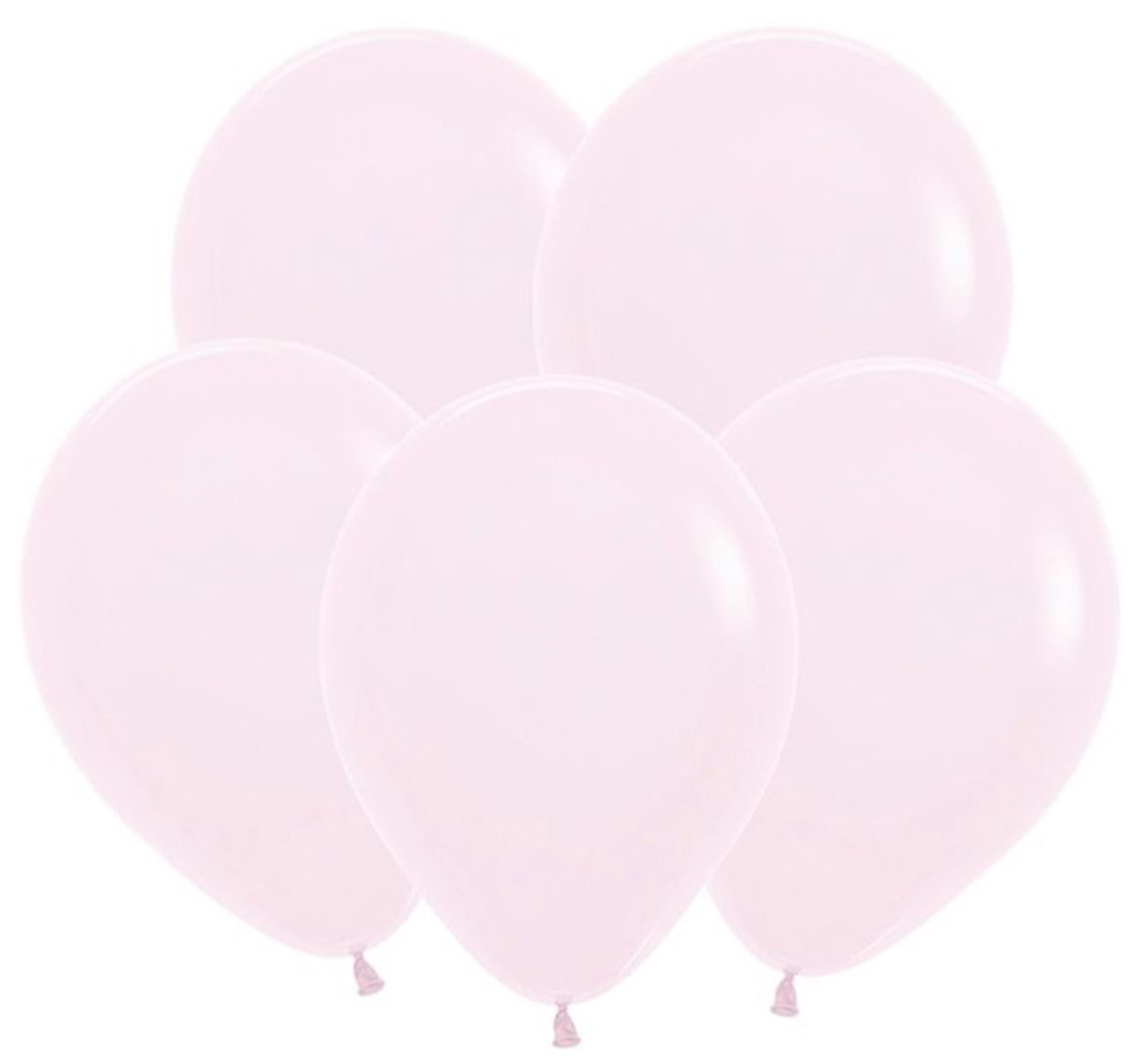 фото Шар латексный 12" "макаронс", пастель, матовый, набор 100 шт., цвет нежно-розовый semper