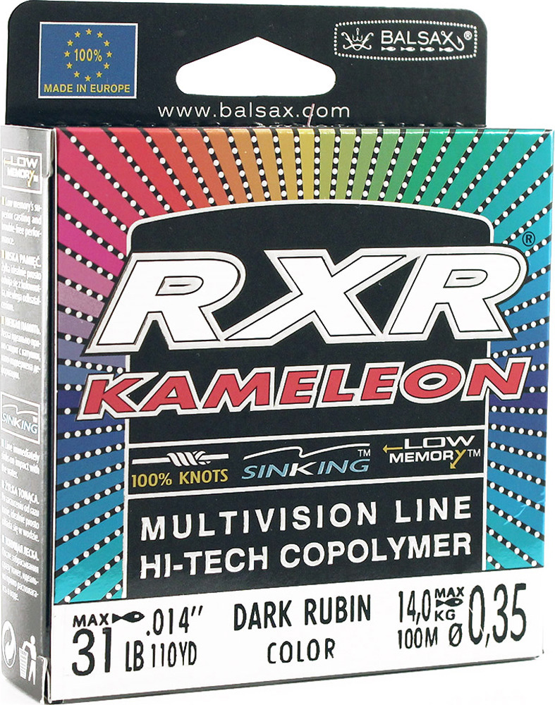 фото Леска монофильная balsax rxr kamelion 0,35 мм, 100 м, 14 кг