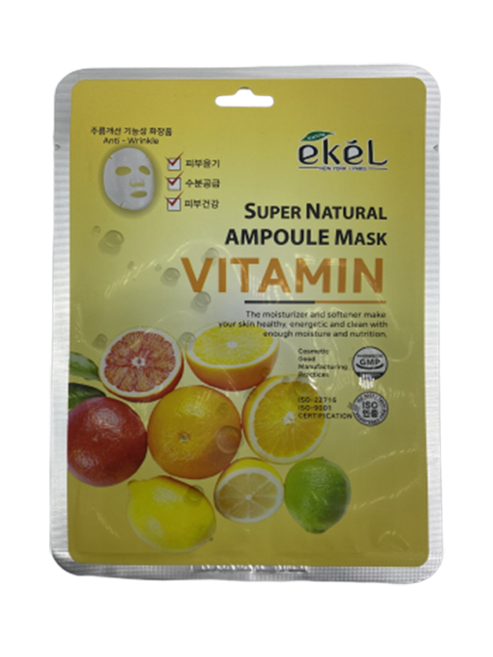 

Маска для лица Ekel Super Natural Ampoule Mask Vitamin 25 гр