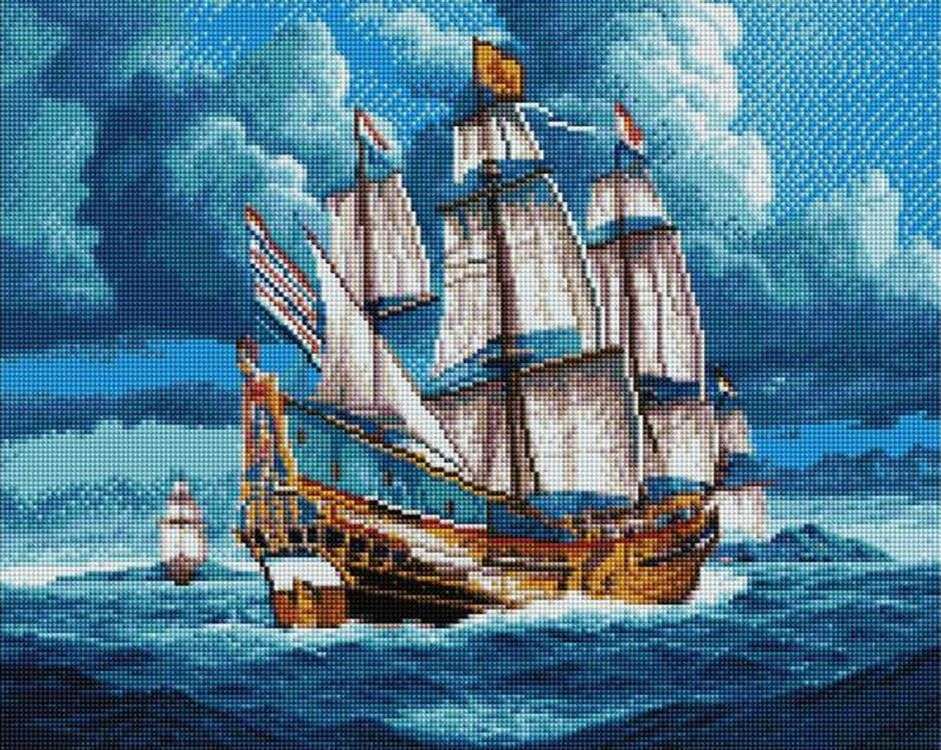 

Алмазная вышивка Painting Diamond Фрегат, 40x50 см, Фрегат