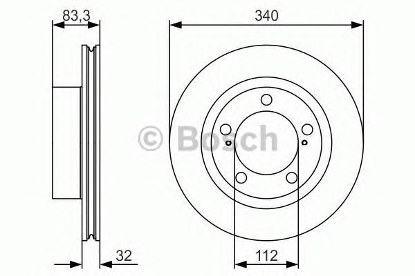 

Тормозной диск BOSCH 0986479R29