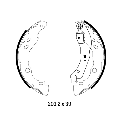 

Комплект тормозных колодок Hella 8DB355002641