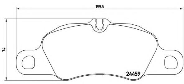

Комплект тормозных колодок Brembo P65018
