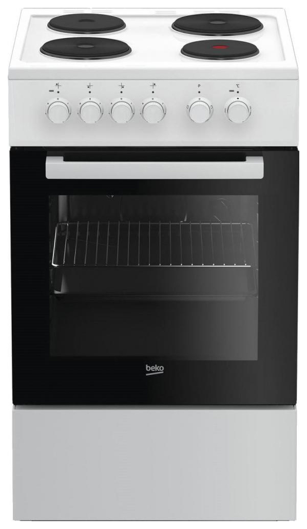 фото Электрическая плита beko fss 56000 w white