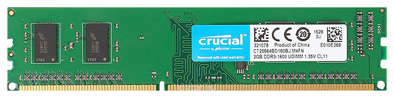 Оперативная память Crucial 2Gb DDR-III 1600MHz (CT25664BD160B/CT25664BD160BJ)