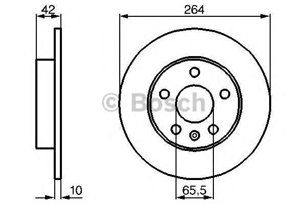 фото Тормозной диск bosch 0986478884