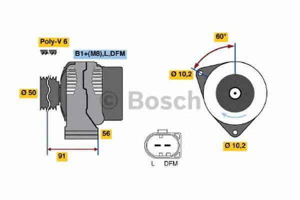 

Генератор BOSCH 0986047550