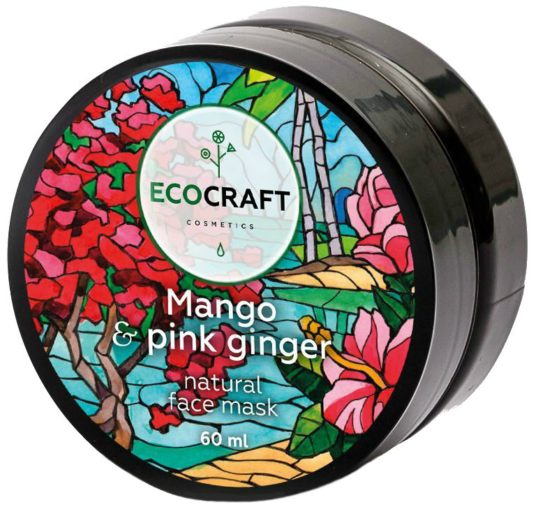 Маска для лица Ecocraft Natural Face Mask Mango and pink ginger 60 мл