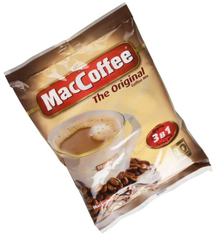 Кофейный напиток MacCoffe original 3в1 растворимый 20 г 5 штук 90₽