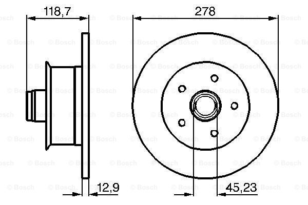 фото Тормозной диск bosch 0986478136