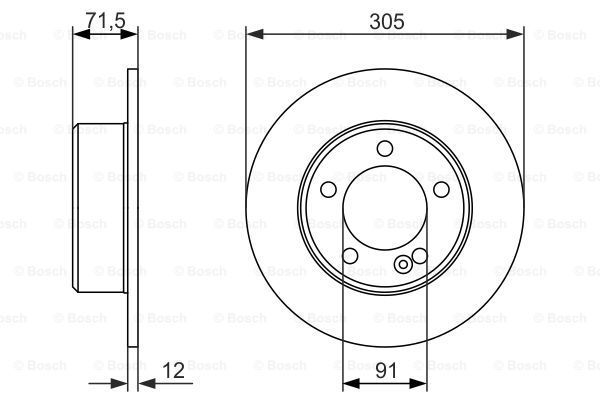 

Тормозной диск BOSCH 0986479714