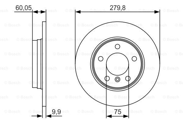 

Тормозной диск BOSCH 0986479S34