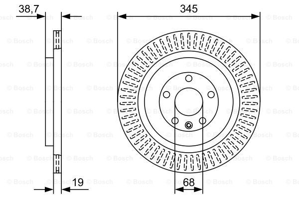 фото Тормозной диск bosch 0986479w54