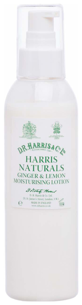 фото Крем для тела d. r. harris naturals ginger & lemon moisturising lotion 200 мл d.r. harris