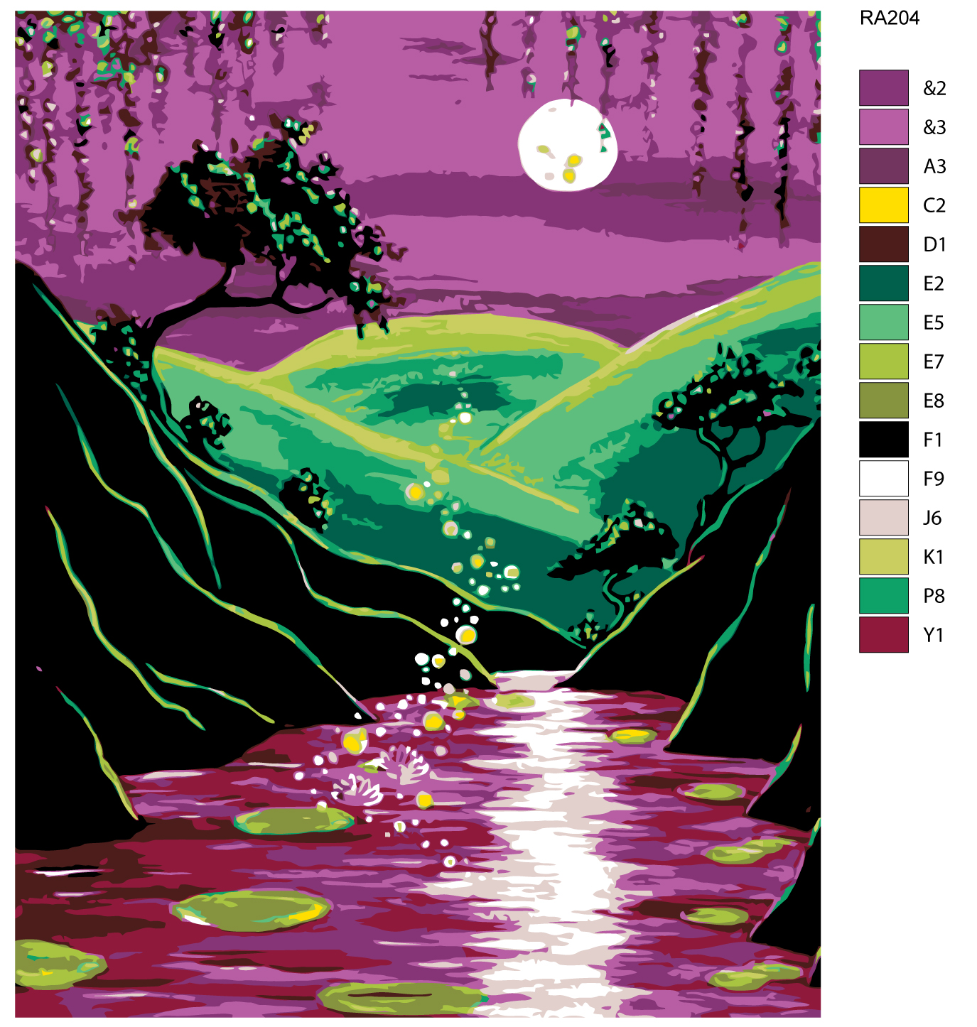 

Картина по номерам, 40 x 50, RA204, RA204