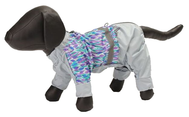 фото Дождевик для собак зоо фортуна размер m мужской, в ассортименте, длина спины 30 см