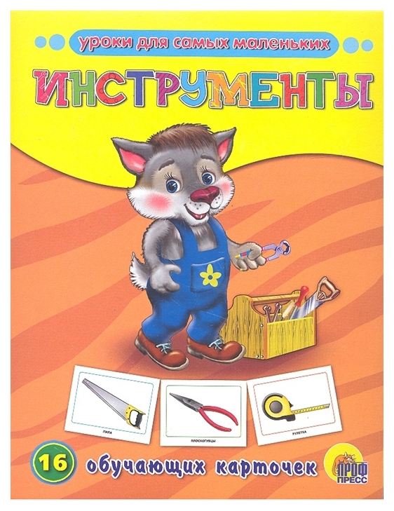 

Демонстрационный Материал проф-Пресс Обучающие карточки Инструменты (16 карточек)