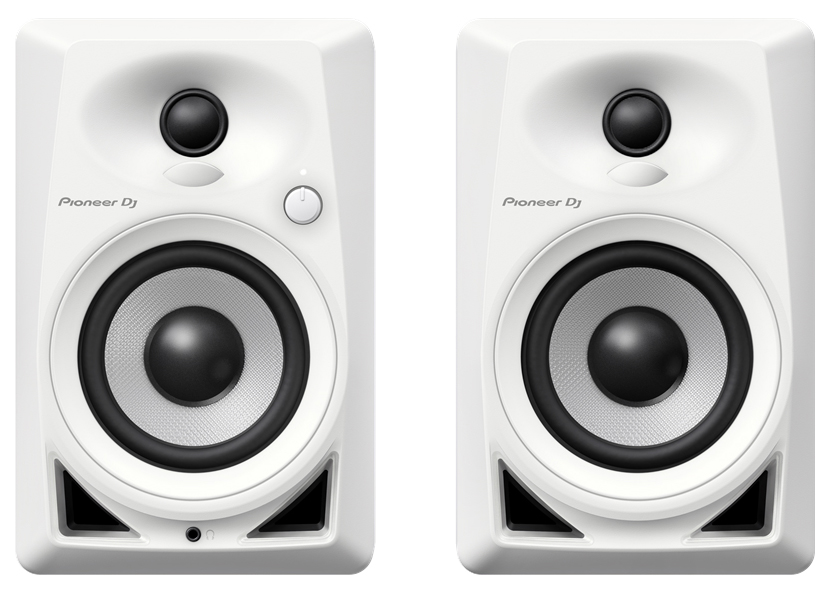 фото Активные колонки pioneer dj dm-40-w piano white