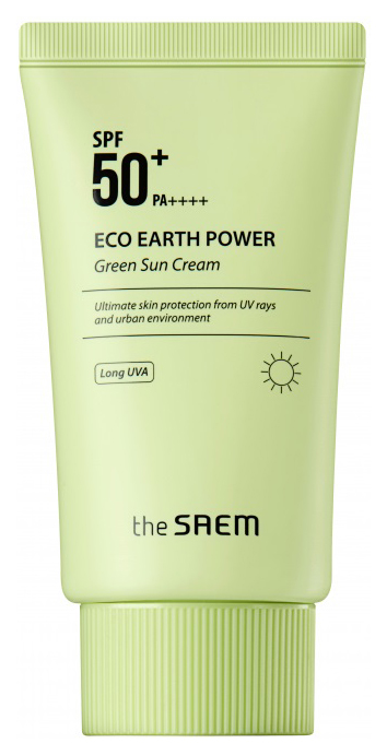 Солнцезащитное средство The Saem Eco Earth Power Green Sun Cream 50 мл