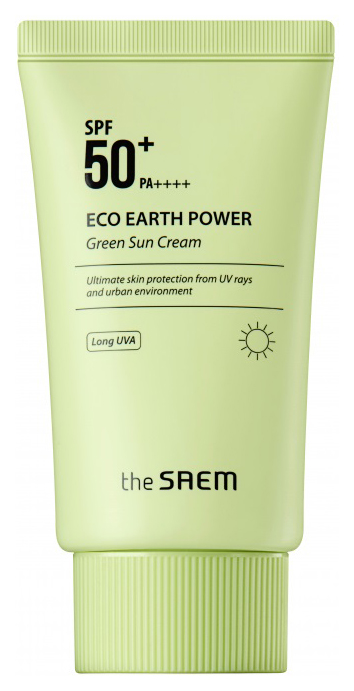 Солнцезащитное средство The Saem Eco Earth Power Green Sun Cream 50 мл 1300₽