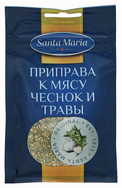 

Приправа Santa Maria зелень чеснок к мясу 20 г