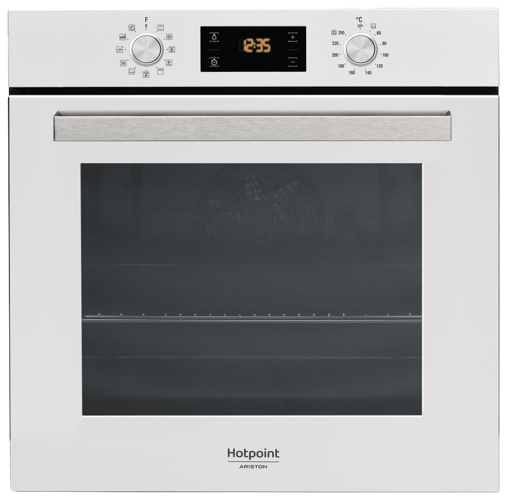 фото Встраиваемый электрический духовой шкаф hotpoint-ariston fa5 841 jh wh ha white/silver