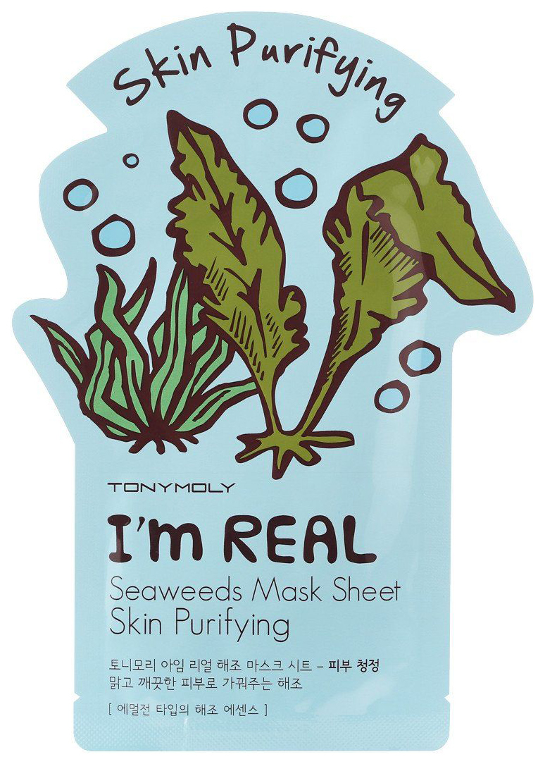 Маска для лица TONY MOLY I'm Seaweeds тканевая, очищающая, 21 г nacific маска тканевая очищающая с кислотами ahabha balancing mask pack