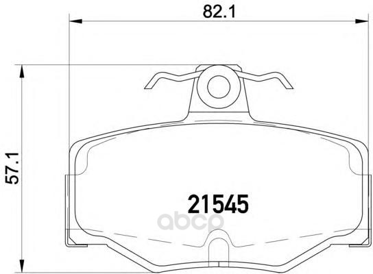 

Колодки тормозные дисковые, комплект Hella 8DB355018-021