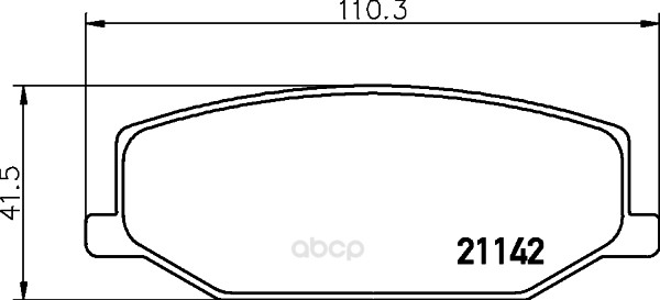 

Колодки тормозные nao Hella 8DB355026-871