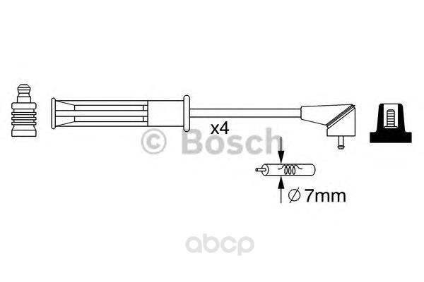 

Провода высоковольтные комплект BOSCH 0986357256