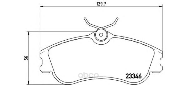 

Тормозные колодки brembo передние P61069