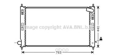 

Радиатор охлаждения двигателя Ava MTA2207