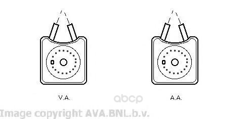 

Радиатор охлаждения двигателя Ava VW3215