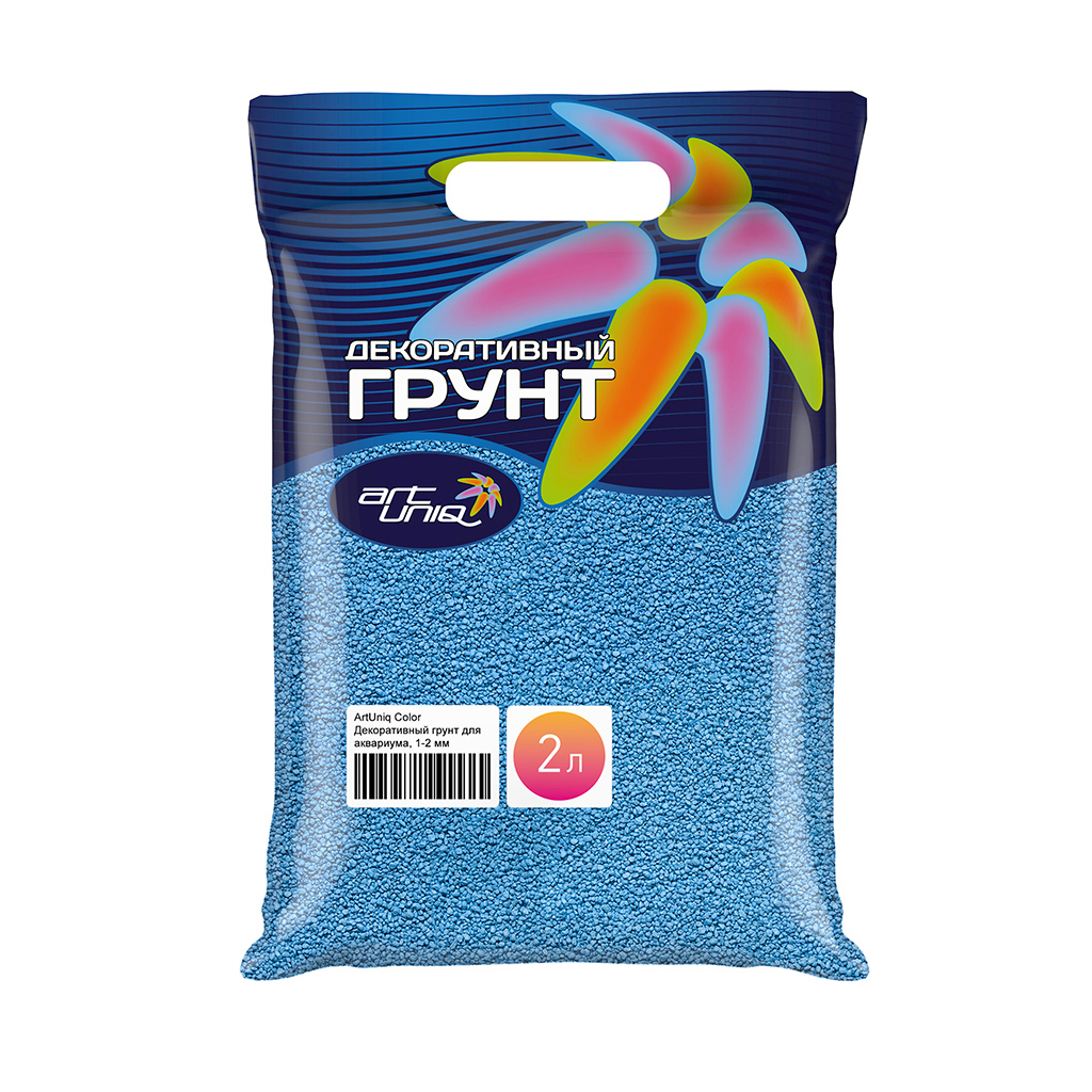 фото Грунт artuniq color azure 1-2 мм 3кг