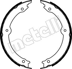 

Тормозные колодки METELLI стояночного тормоза 530451