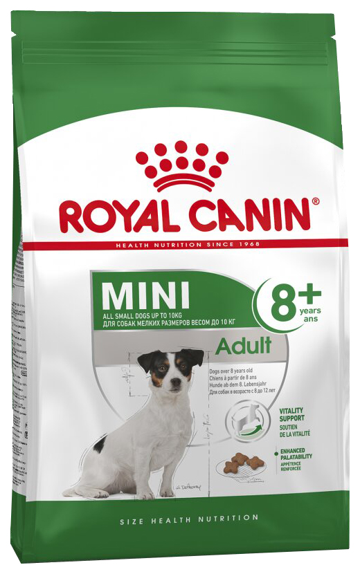 фото Сухой корм для собак royal canin adult 8+ mini,рис, птица, 2кг